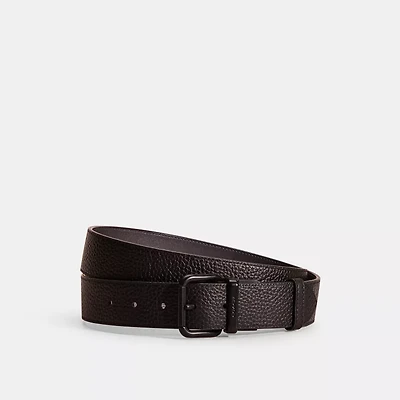 Restored Harness Buckle Cut To Size Reversible Belt, 38 Mm