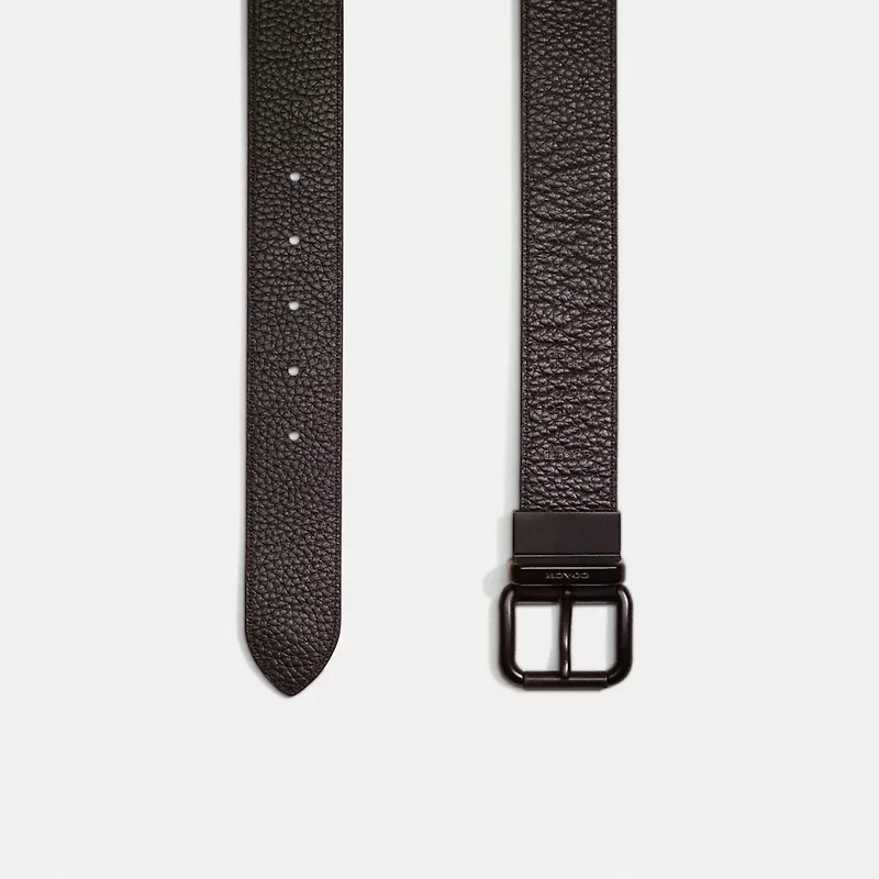 Restored Harness Buckle Cut To Size Reversible Belt, 38 Mm
