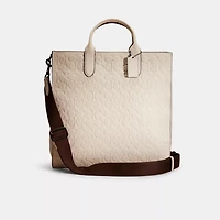 Restored Gotham Tall Tote In Signature Leather