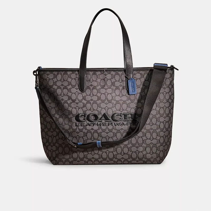 Restored League Tote In Signature Jacquard