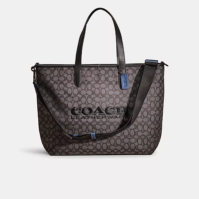Restored League Tote In Signature Jacquard