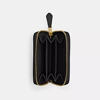 Essential Small Zip Around Card Case With Pillow Quilting