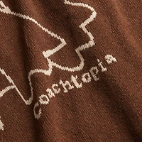 Crewneck Sweater With Intarsia Star Frog Graphic