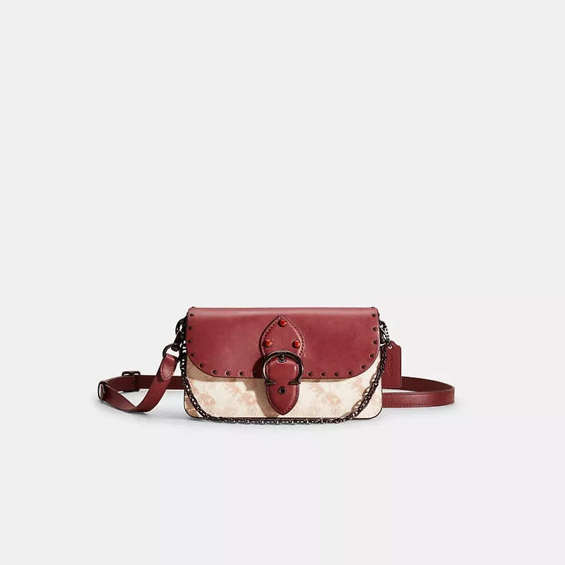 Restored Beat Crossbody Clutch With Horse And Carriage Print
