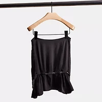 Restored Short Silk Skirt