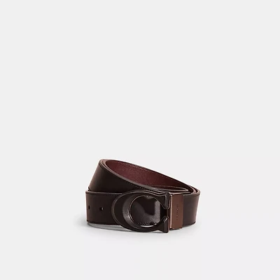 Restored Signature Buckle Cut To Size Reversible Belt, 38 Mm