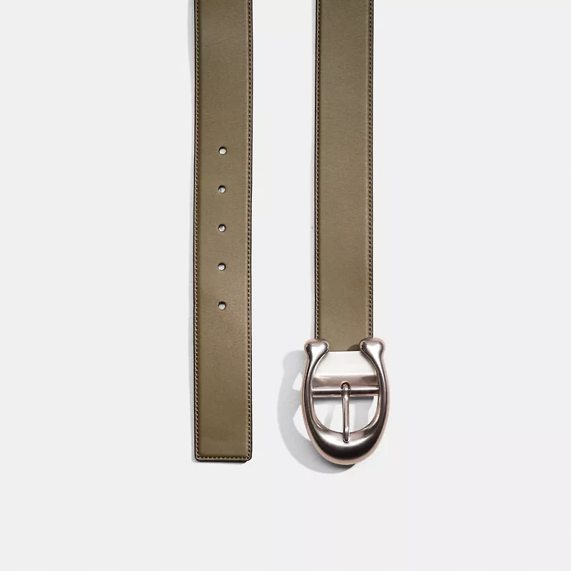 Restored Signature Buckle Cut To Size Reversible Belt