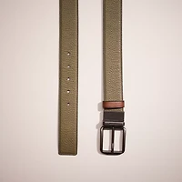 Restored Harness Buckle Cut-To-Size Reversible Belt, 38 Mm