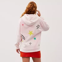 Hoodie With Floated Here To See You Print