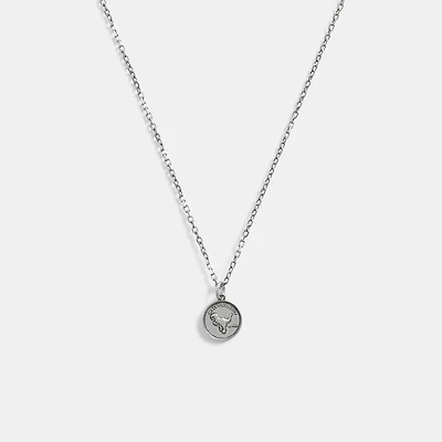 Sterling Silver Coin Pendant Necklace