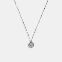 Sterling Silver Coin Pendant Necklace