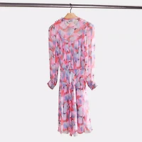 Restored Bold Geo Yoke Dress