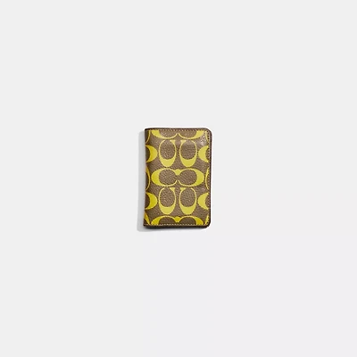 Restored Card Wallet In Signature Leather