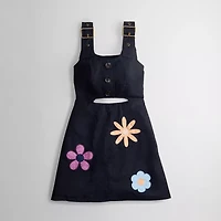 Dress With Garden Appliqué