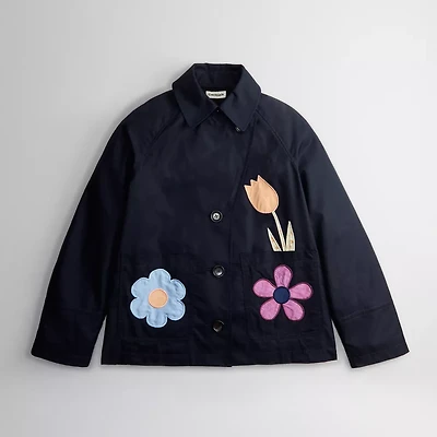 Jacket With Garden Appliqué