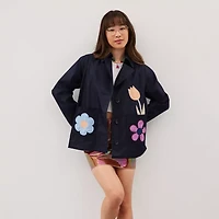 Jacket With Garden Appliqué