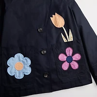 Jacket With Garden Appliqué