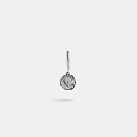 Sterling Silver Coin Single Huggie Earring