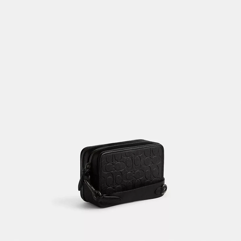 Charter Crossbody Bag With Hybrid Pouch In Signature Leather