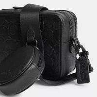 Charter Crossbody Bag With Hybrid Pouch In Signature Leather