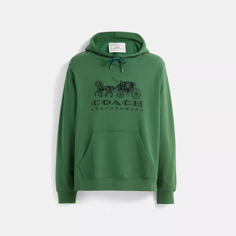 Restored Horse And Carriage Hoodie In Organic Cotton