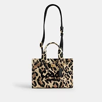 Cargo Tote Bag 26 With Leopard Print