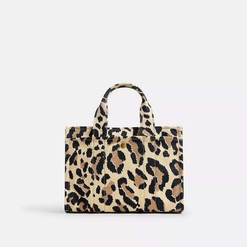 Cargo Tote Bag 26 With Leopard Print