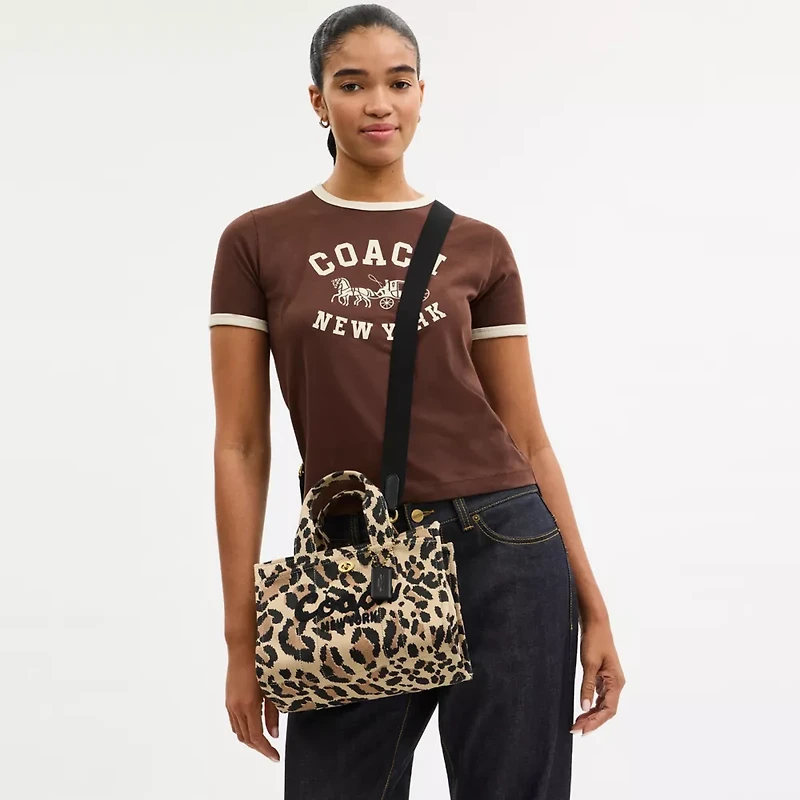 Cargo Tote Bag 26 With Leopard Print