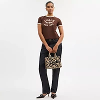 Cargo Tote Bag 26 With Leopard Print