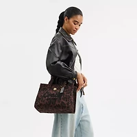 Cargo Tote Bag With Leopard Print