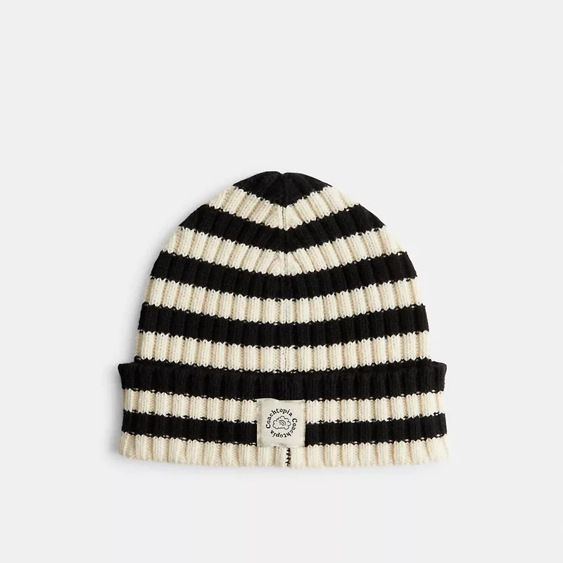 Beanie With Stripe Pattern