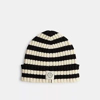 Beanie With Stripe Pattern