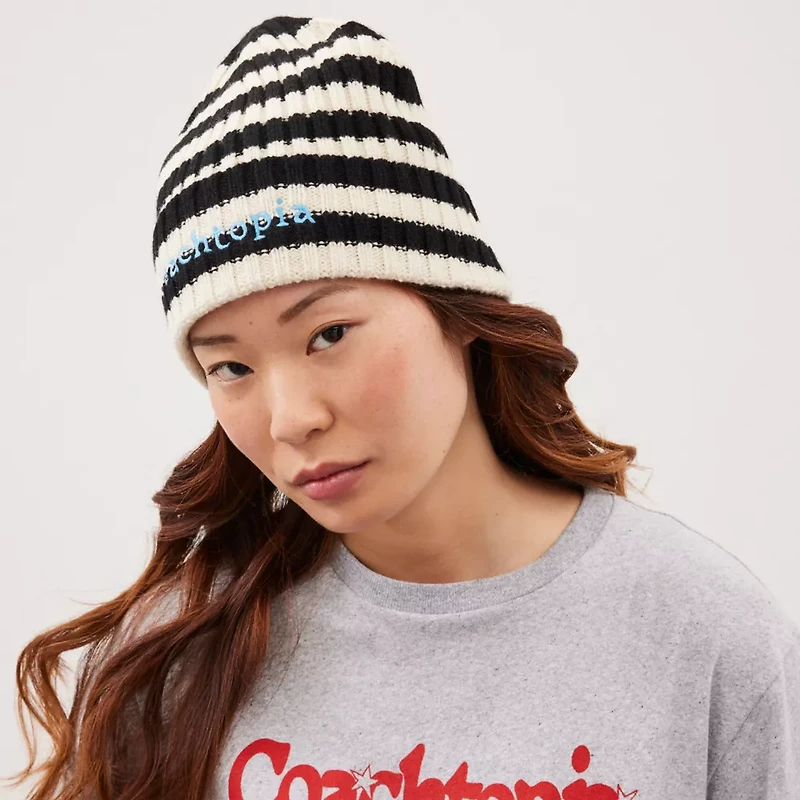 Beanie With Stripe Pattern