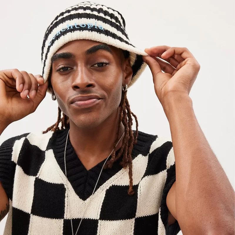 Beanie With Stripe Pattern