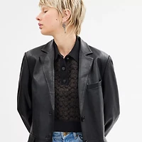 Leather Blazer