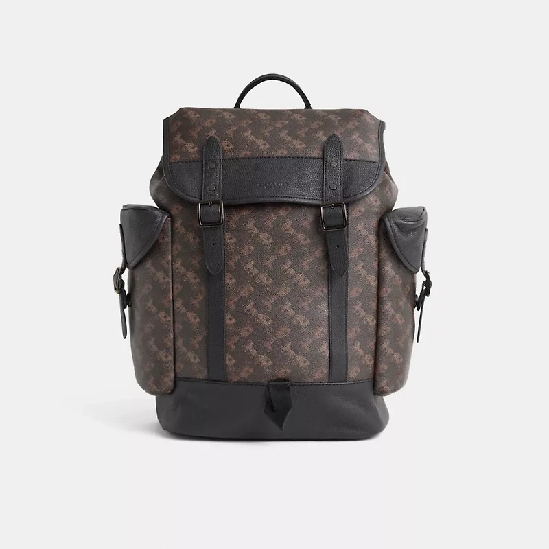 Restored Hitch Backpack With Horse And Carriage Print