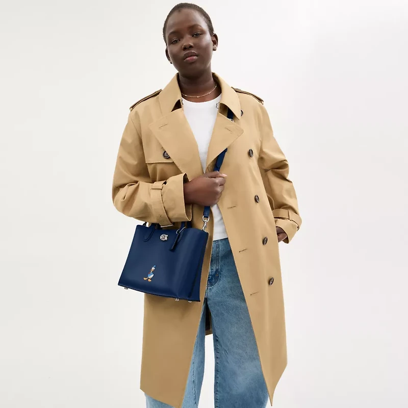 Disney X Coach Willow Tote Bag 24 With Donald Duck