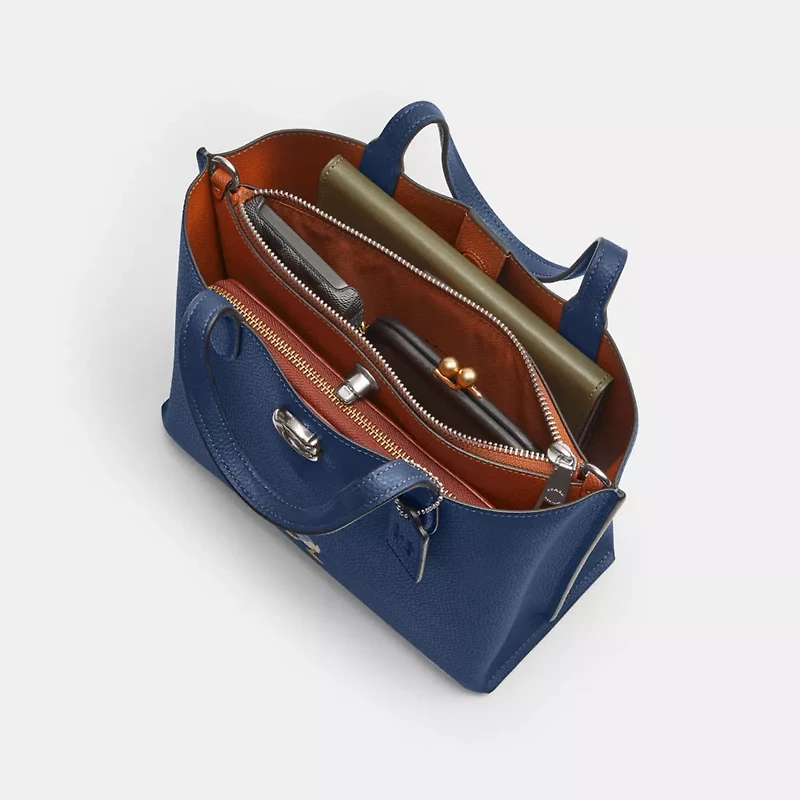 Disney X Coach Willow Tote Bag 24 With Donald Duck