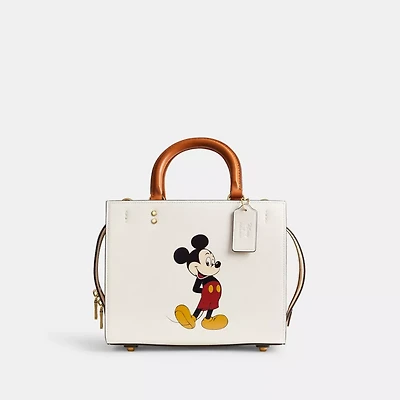 Disney X Coach Rogue Bag 25 With Mickey Mouse