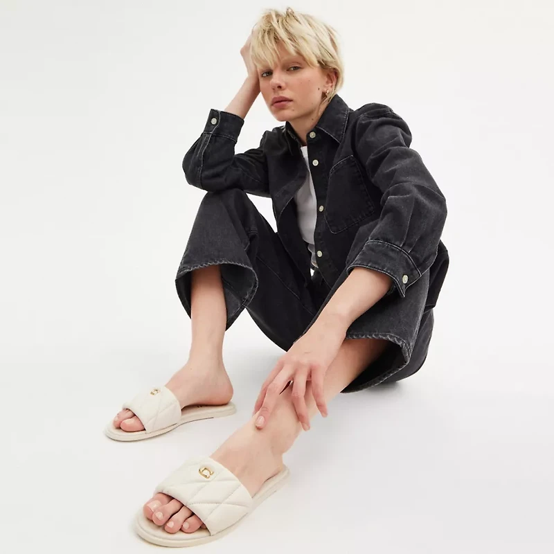 Holly Sandal With Quilting