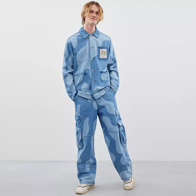 Jean Jacket In Wavy Wash