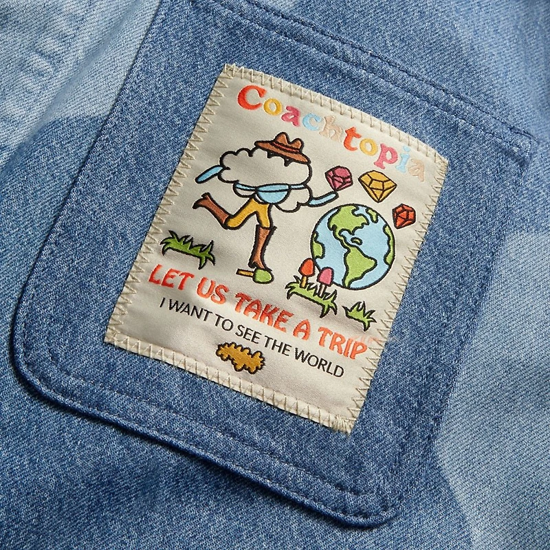 Jean Jacket In Wavy Wash