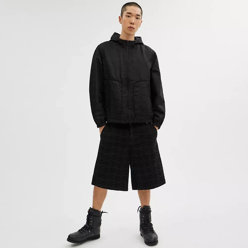 Reversible Leather Jacket Recycled Polyester