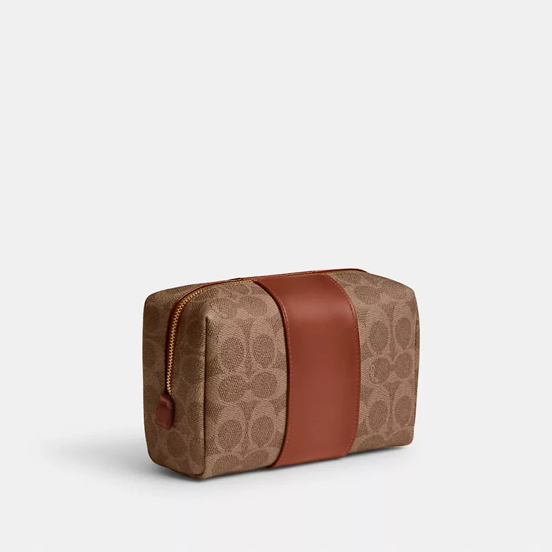 Essential Cosmetic Pouch In Signature Canvas