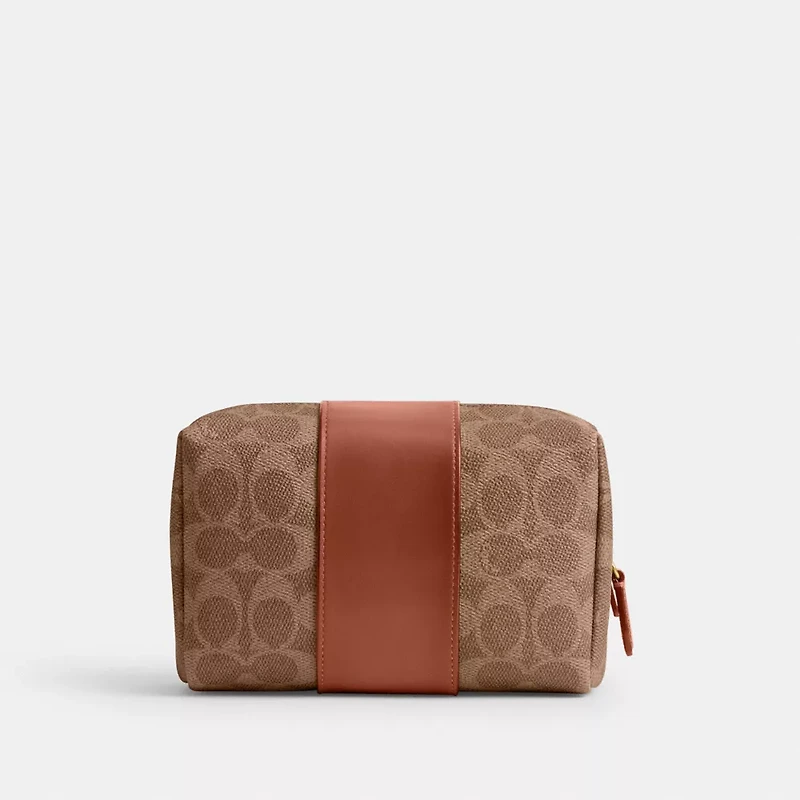Essential Cosmetic Pouch In Signature Canvas