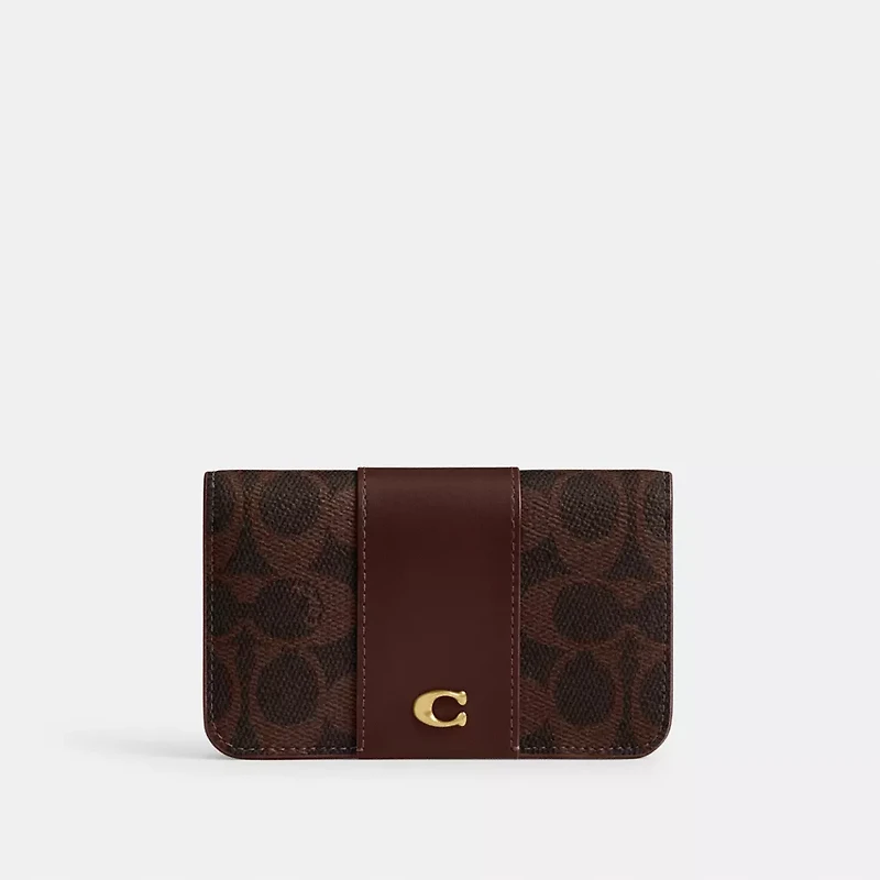 Essential Slim Card Case Signature Canvas
