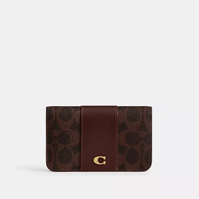 Essential Slim Card Case Signature Canvas