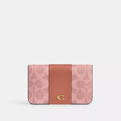 Essential Slim Card Case In Signature Canvas