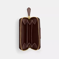 Essential Small Zip Around Card Case Signature Canvas