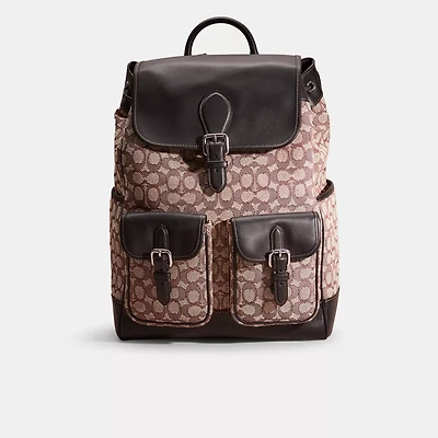 Restored Frankie Backpack In Signature Textile Jacquard